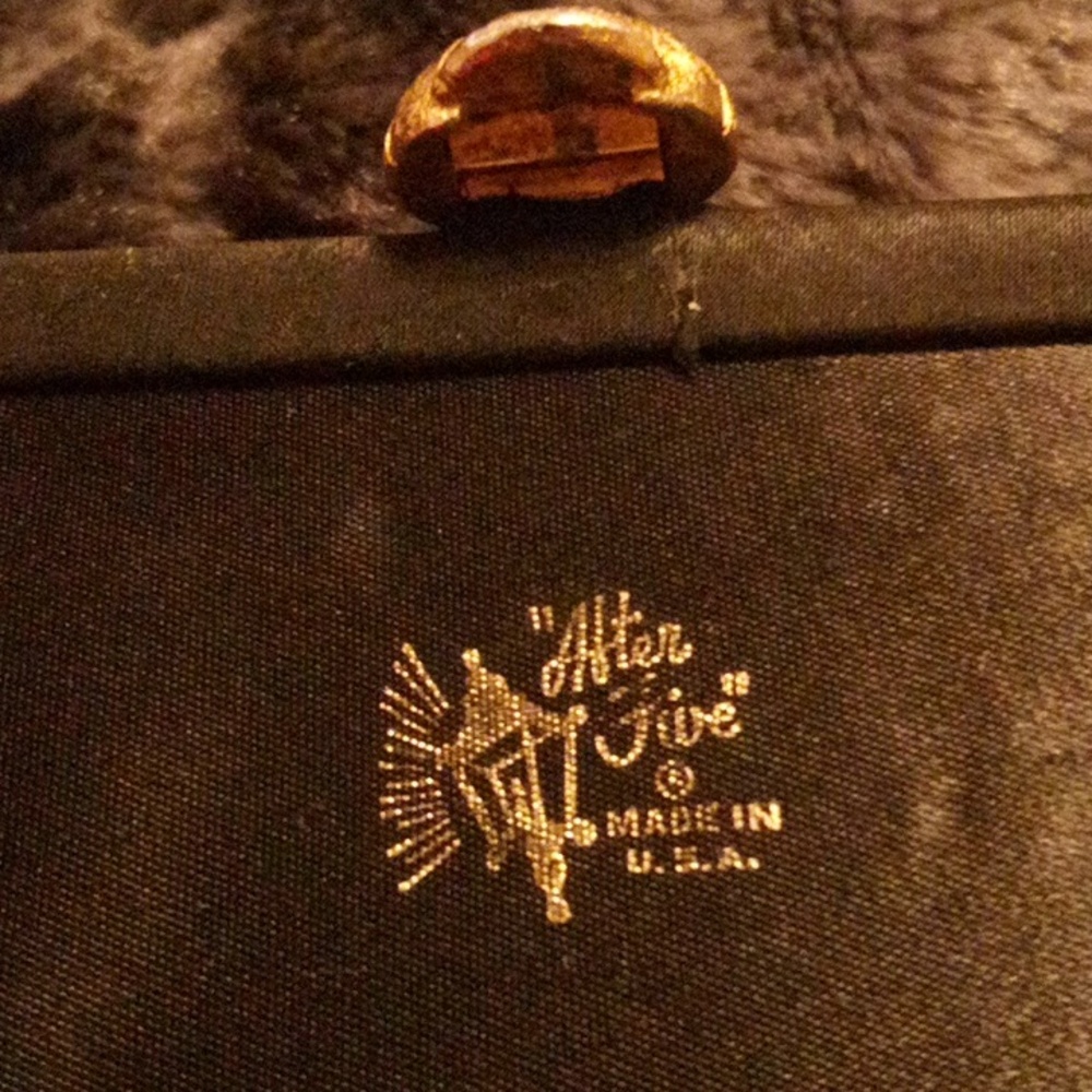 AFTER FIVE BRAND 1950's ANTIQUE SATIN EVENING BAG! - Picture 5 of 8